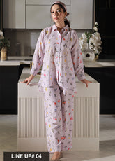 Asim Jofa Lounge Wear Cross Weave 2 Piece Stitched Suit AJ24LW AJLW-04